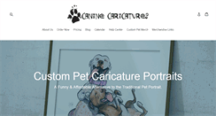 Desktop Screenshot of caninecaricatures.com