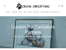Tablet Screenshot of caninecaricatures.com